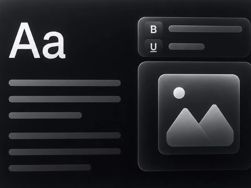 Automatisierte Content-Erstellung: Editor-UI für Texte, Formatierung und Bildplatzhalter