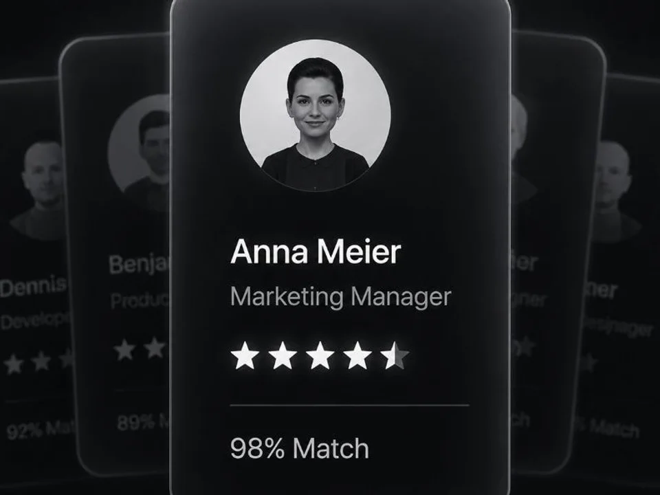 Recruiting mit KI: Kandidaten-Matching mit Profilkarten, Bewertung und Match-Score